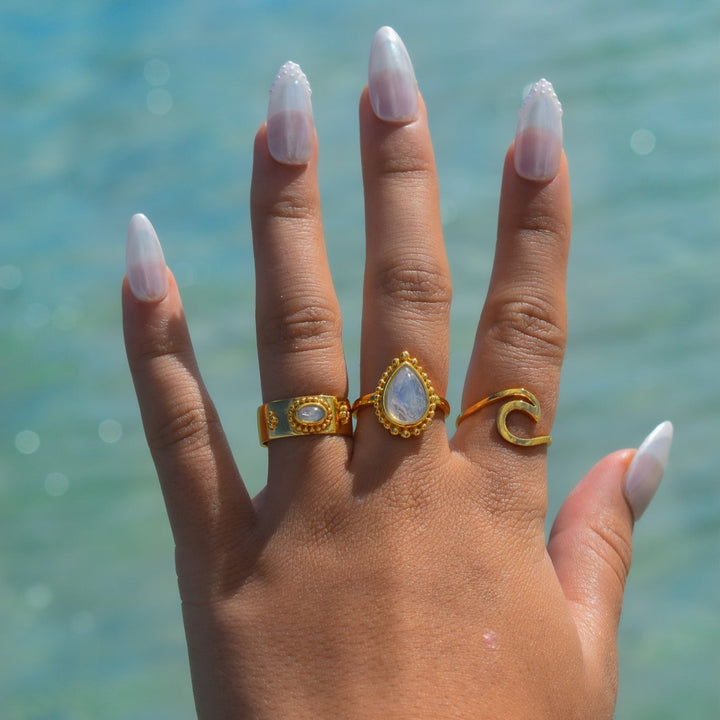 Gold Vermeil Wave Ring