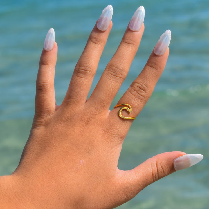 Gold Vermeil Wave Ring