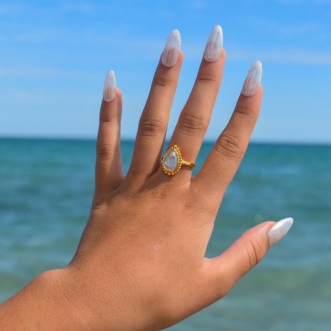 Gold Vermeil Moonstone Ring