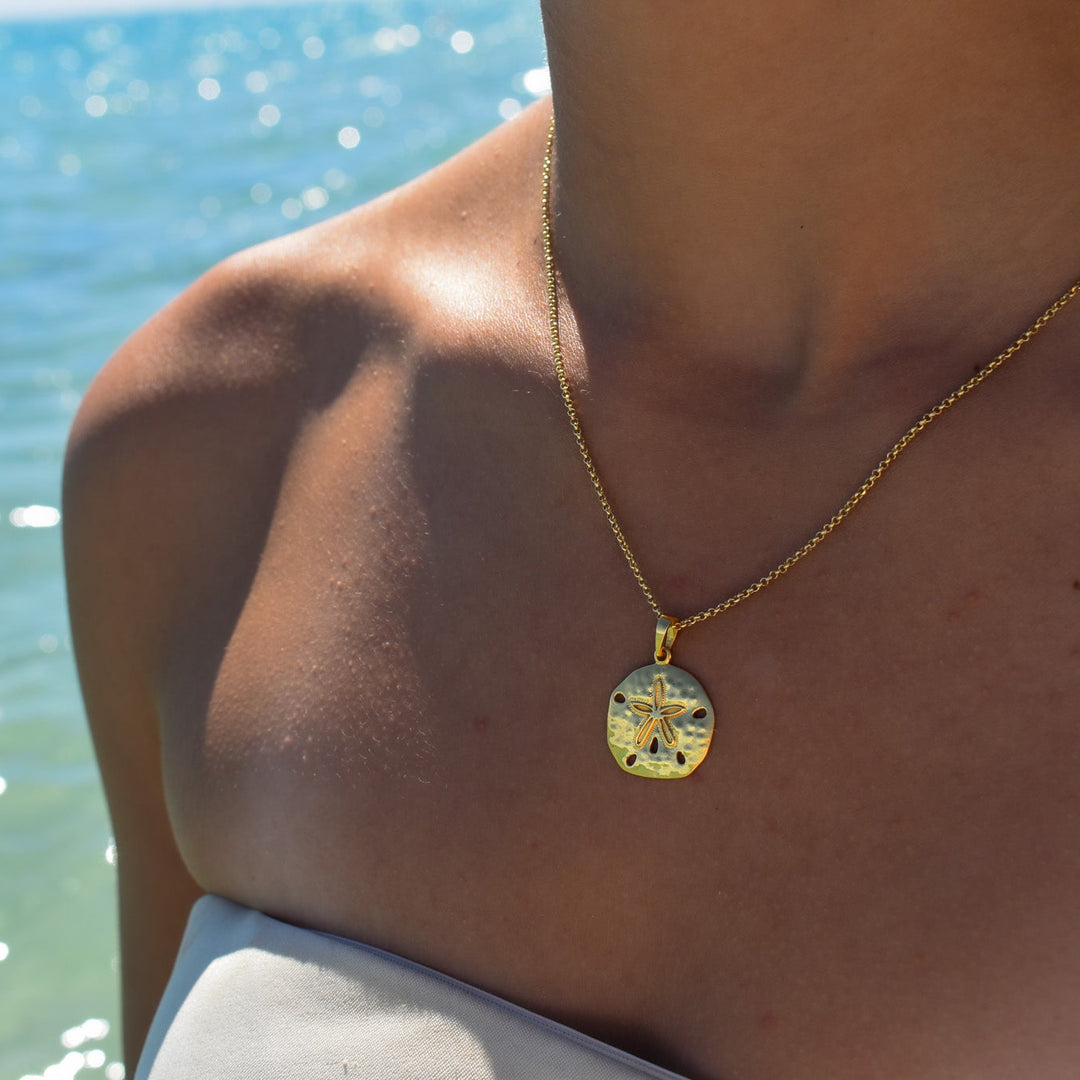 Gold Vermeil Sand Dollar Necklace