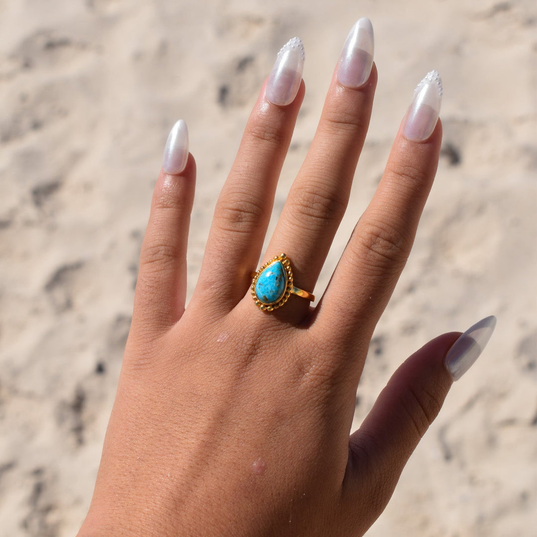 Gold Vermeil Turquoise Ring