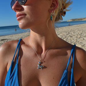 abalone earrings, paua shell earrings, abalone jewellery, paua shell jewellery, ocean jewellery, silver earrings, humpback whale