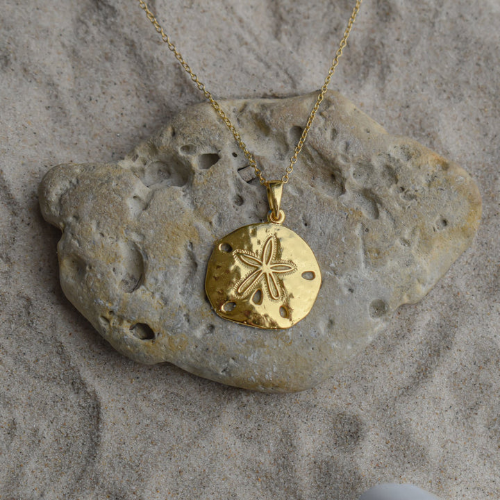 Gold Vermeil Sand Dollar Necklace