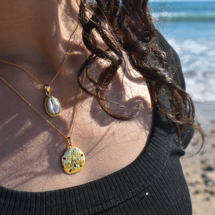 Gold Vermeil Cowrie Shell Necklace