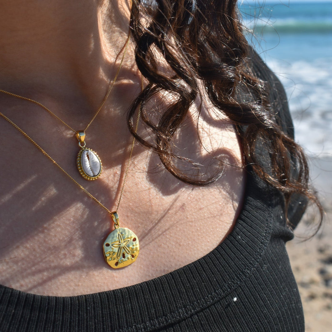 Gold Vermeil Sand Dollar Necklace