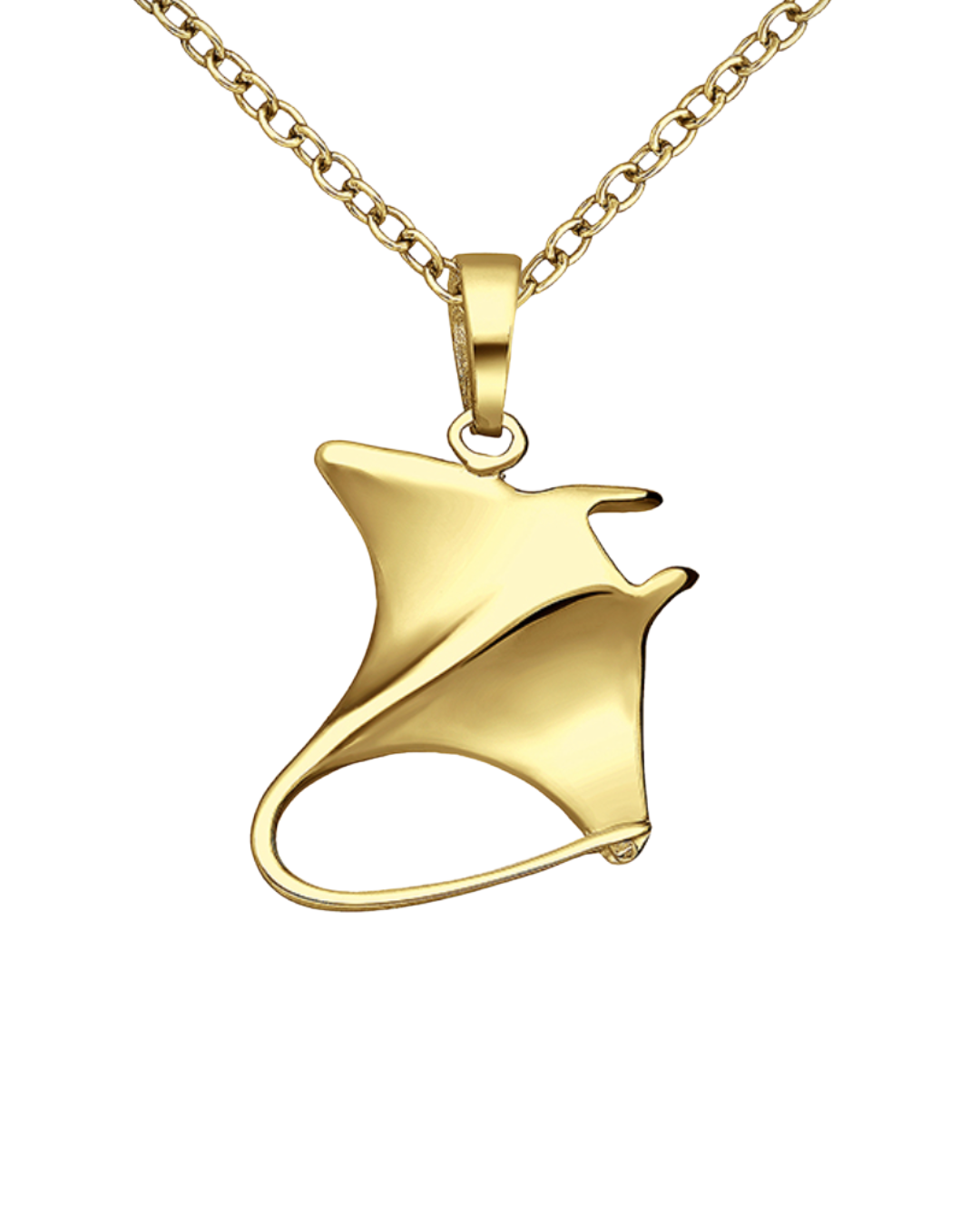 Gold Vermeil Manta Ray Necklace