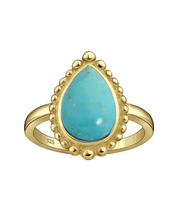 Gold Vermeil Turquoise Ring