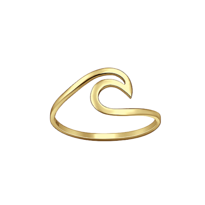 Gold Vermeil Wave Ring