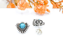 Load image into Gallery viewer, Turquoise Ear Studs