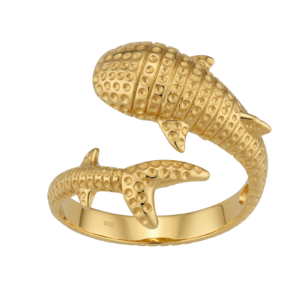 Whale Shark Ring | Gold Vermeil