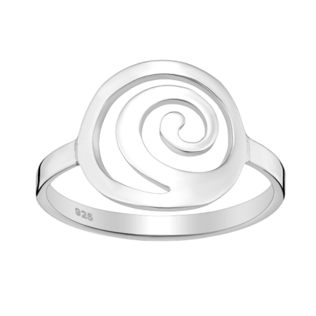 Spiral Wave Ring | Sterling Silver