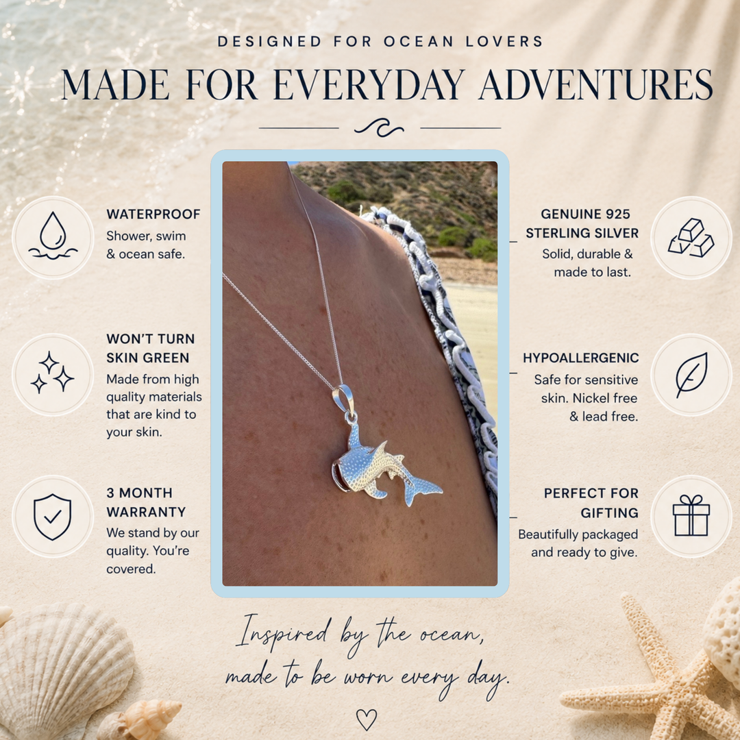 Silver Whale Shark Necklace