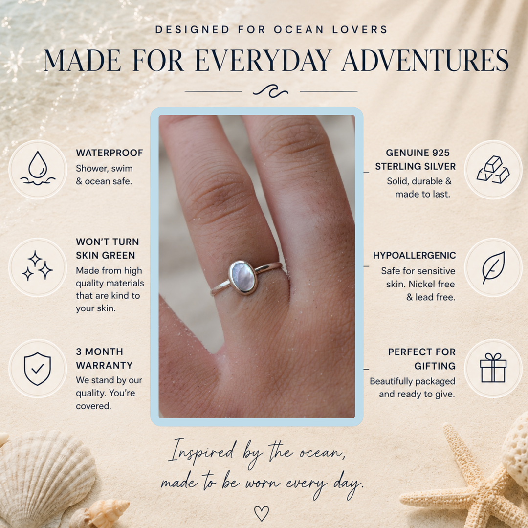 Mother of Pearl Ring | Sterling Silver