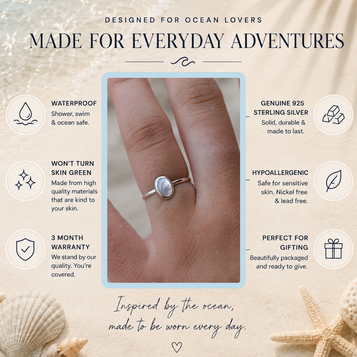 Mother of Pearl Ring | Sterling Silver