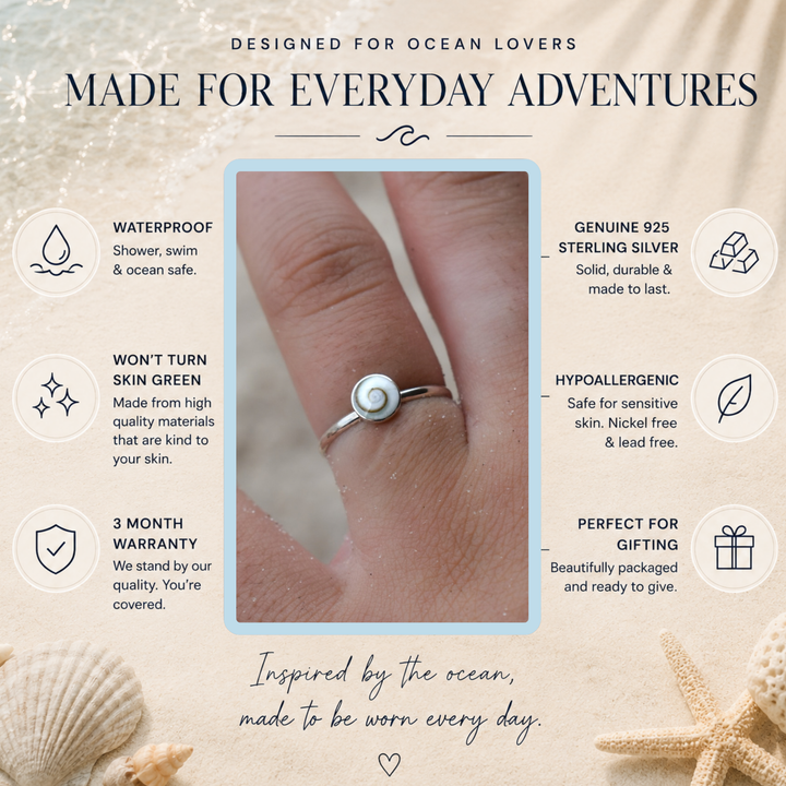 Shiva Shell Ring | Sterling Silver