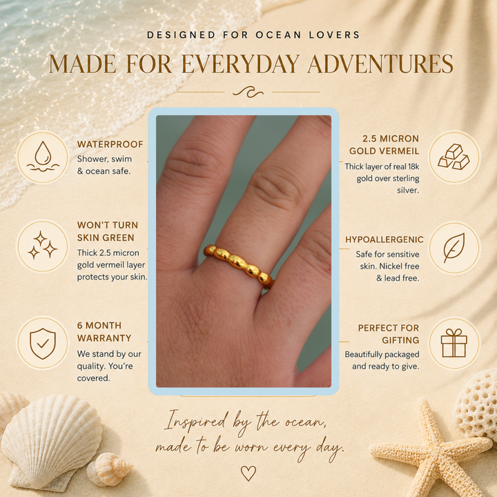 Pebble Ring | Gold Vermeil