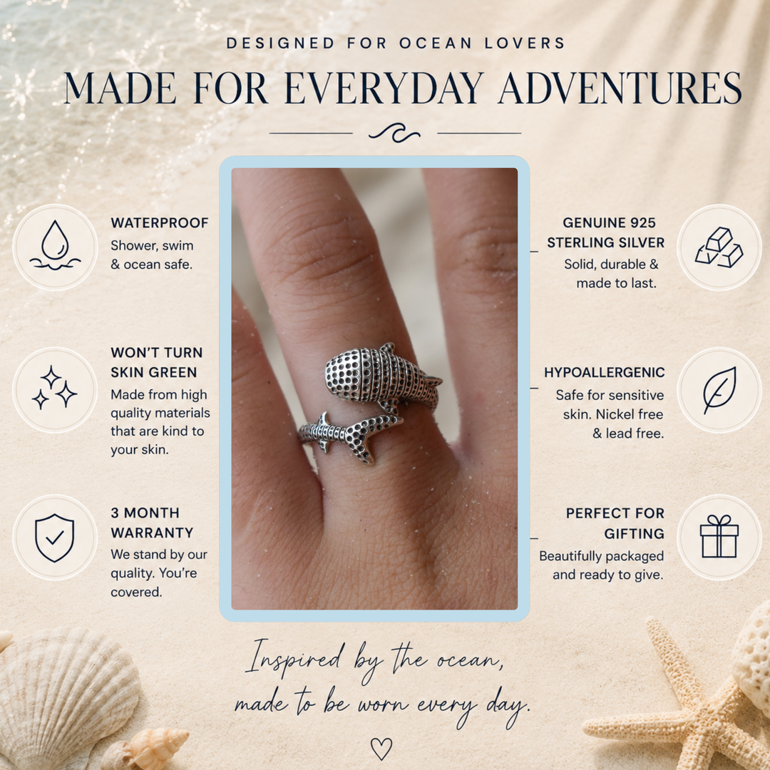 Whale Shark Ring | Sterling Silver