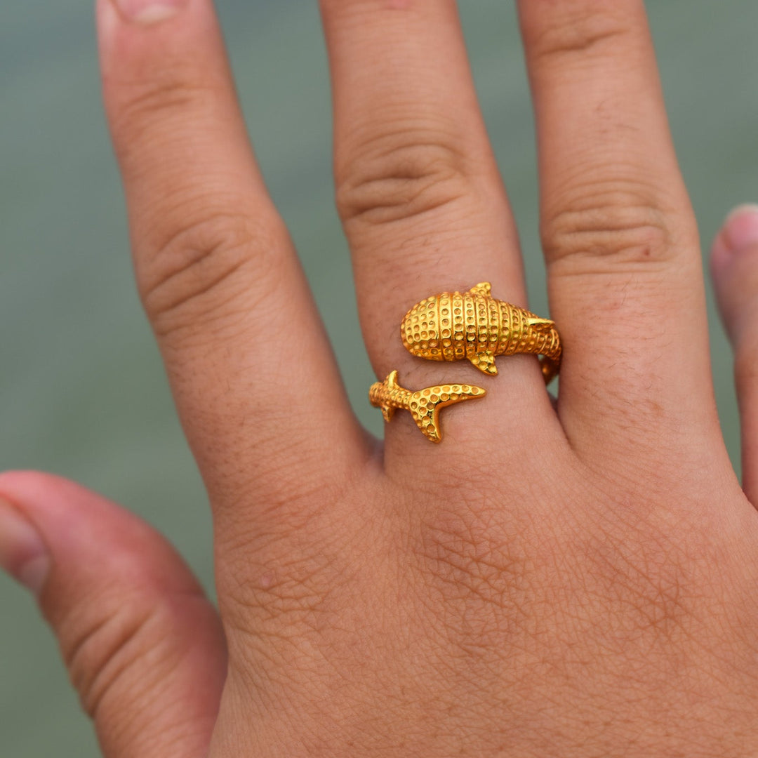 Whale Shark Ring | Gold Vermeil