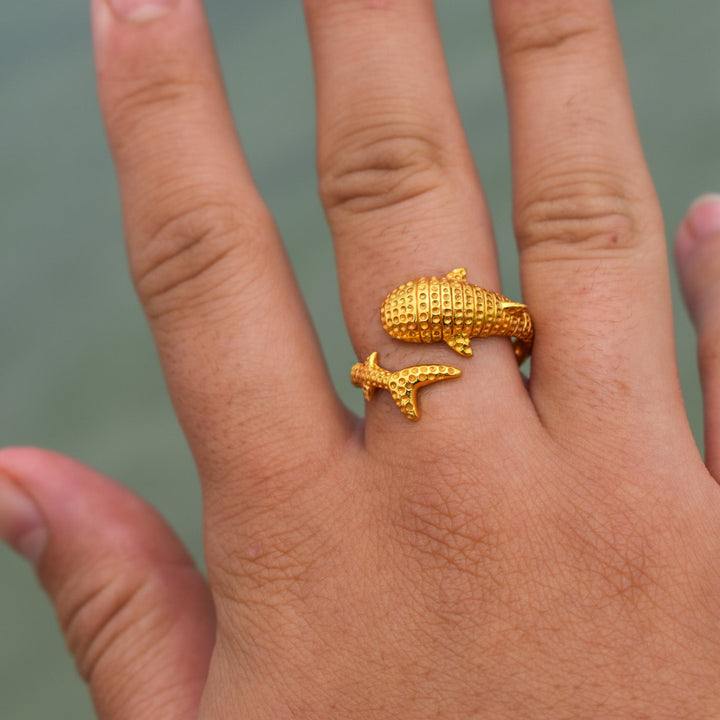 Whale Shark Ring | Gold Vermeil