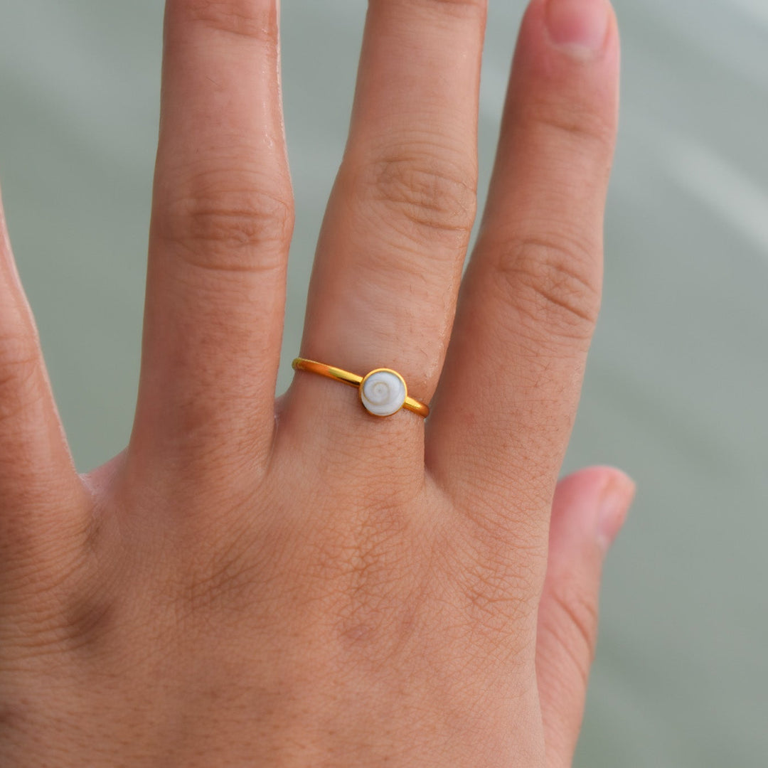 Shiva Shell Ring | Gold Vermeil