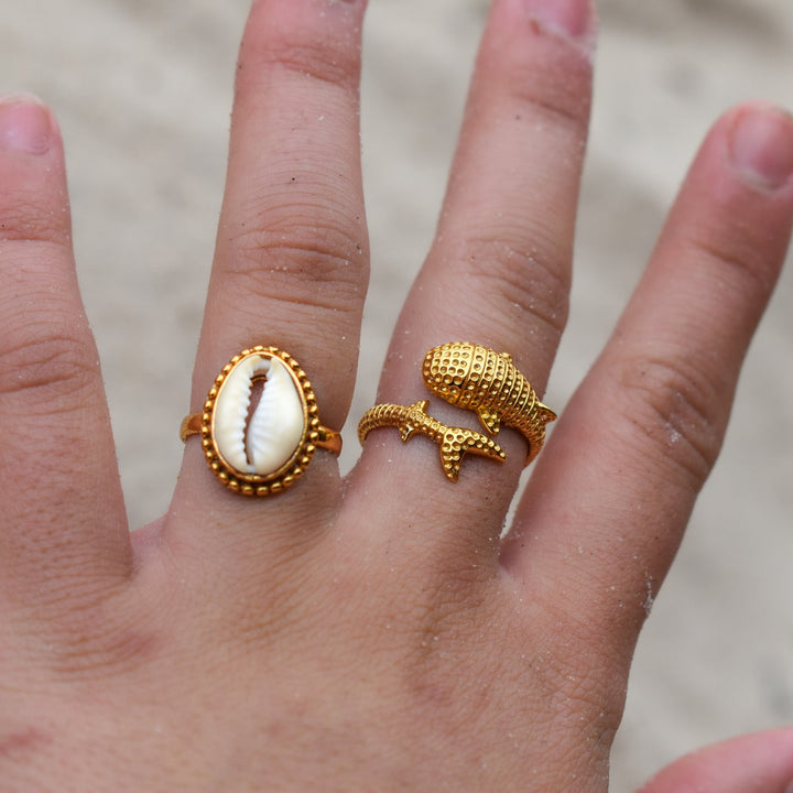 Whale Shark Ring | Gold Vermeil