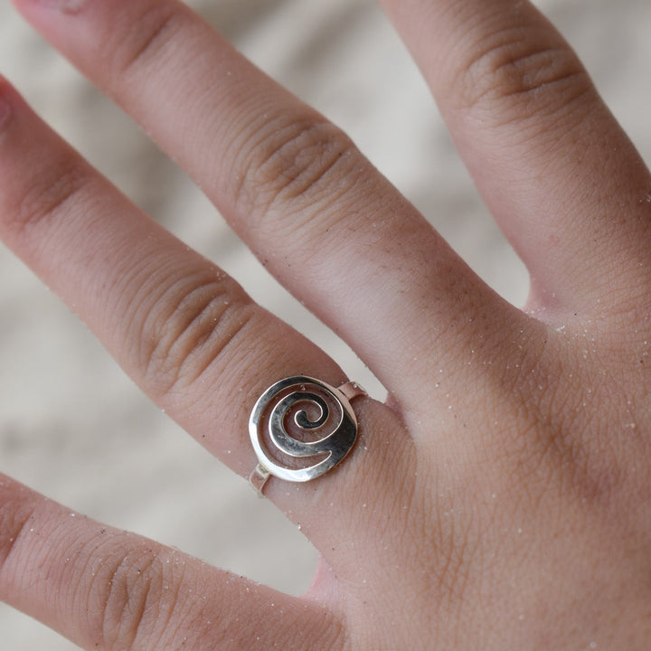 Spiral Wave Ring | Sterling Silver