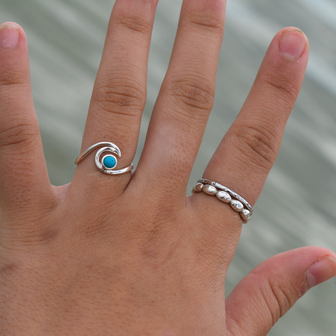 Cubic Zirconia Stacking Ring | Sterling Silver