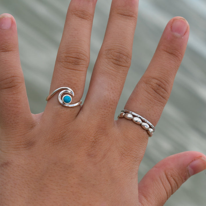 Cubic Zirconia Stacking Ring | Sterling Silver