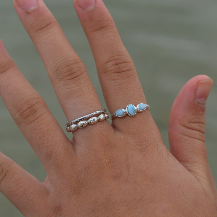 Cubic Zirconia Stacking Ring | Sterling Silver