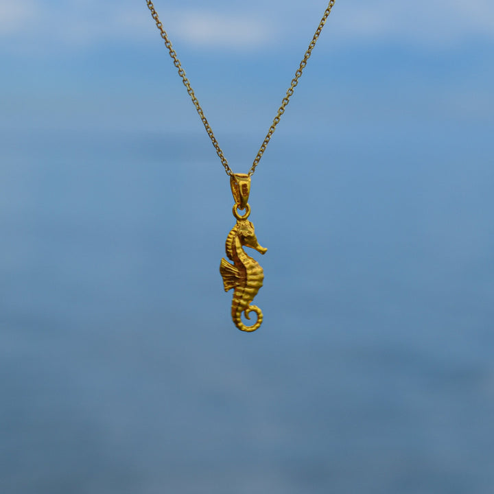 Seahorse Necklace | Gold Vermeil