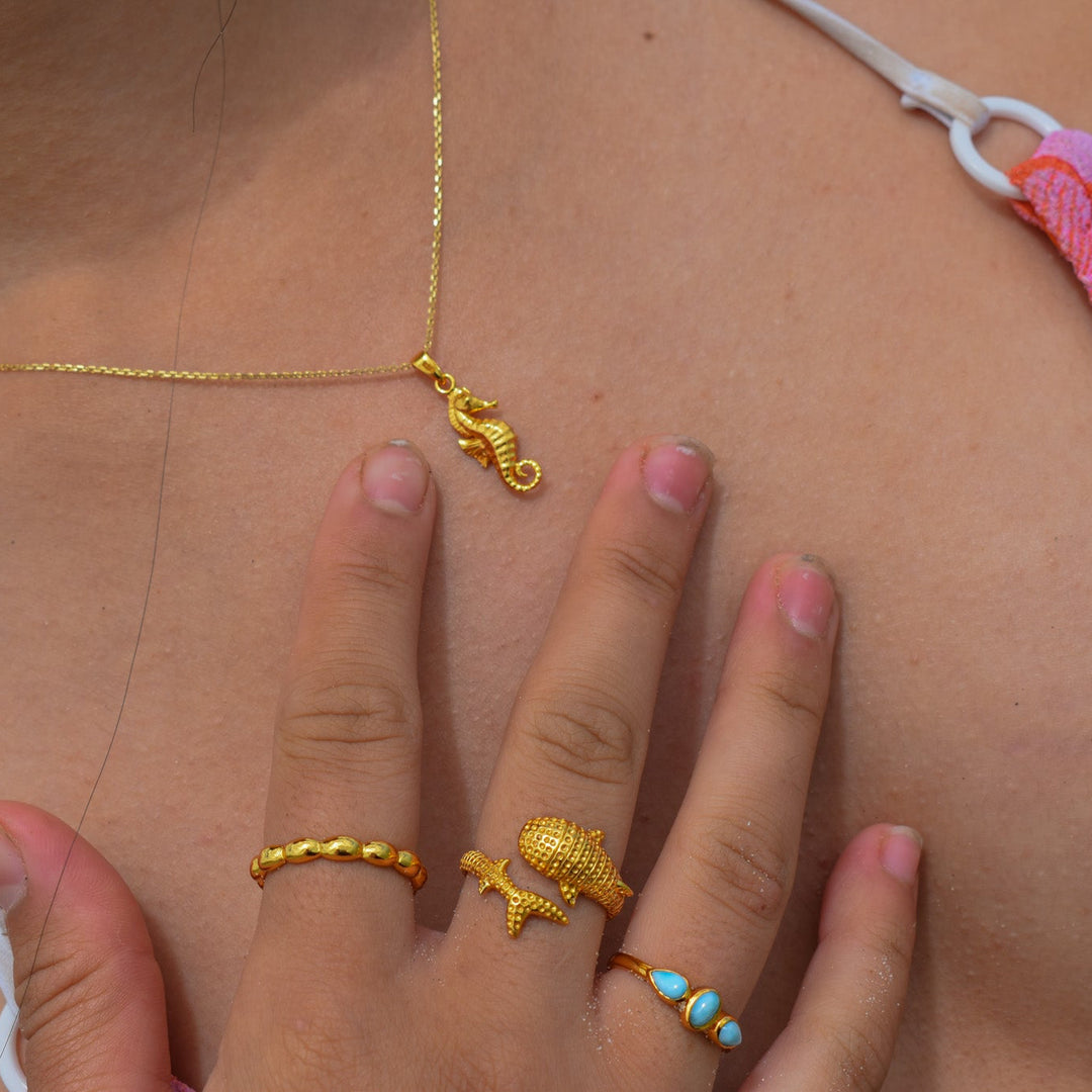 Whale Shark Ring | Gold Vermeil