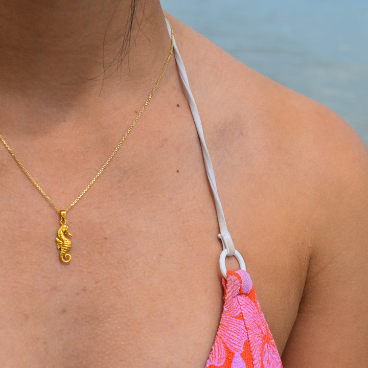 Seahorse Necklace | Gold Vermeil