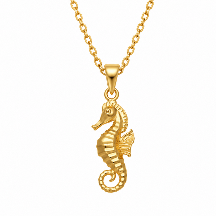 Seahorse Necklace | Gold Vermeil