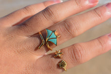 Load image into Gallery viewer, Seashell and Starfish Ring