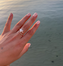 Load image into Gallery viewer, Mother of Pearl Manta Ray Ring | Waterproof Ocean Jewellery