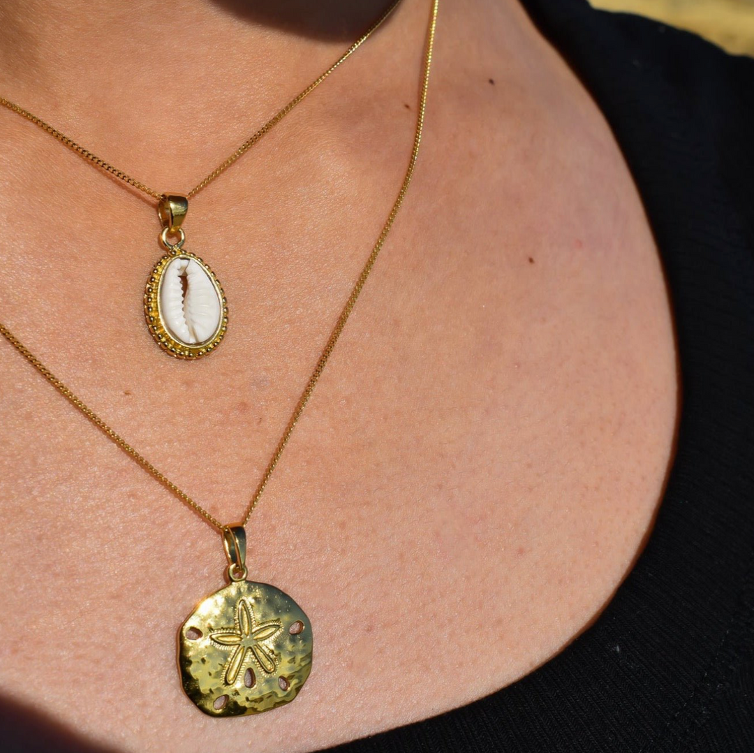 Gold Vermeil Sand Dollar Necklace