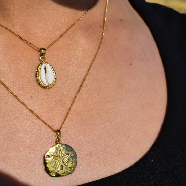 Gold Vermeil Sand Dollar Necklace