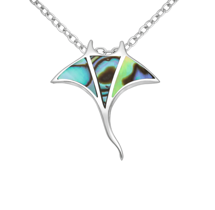 Manta Ray Necklace | Paua Shell
