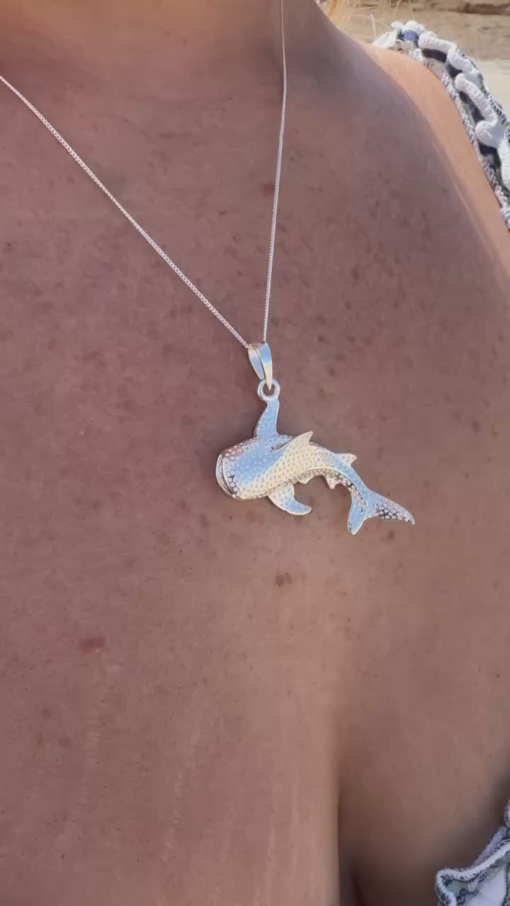 Silver Whale Shark Necklace