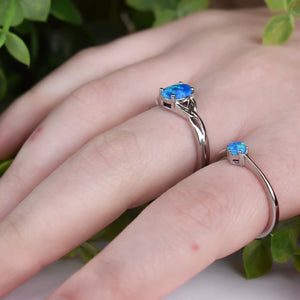 Celtic Blue Opal Ring