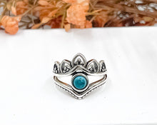Load image into Gallery viewer, Beaded Boho Turquoise Ring