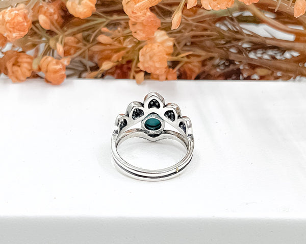 Beaded Boho Turquoise Ring