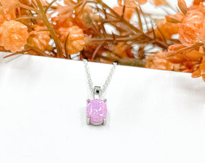 Nova Pink Opal Necklace