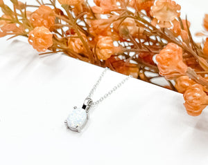 Nova White Opal Necklace