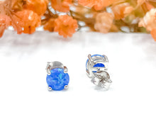 Load image into Gallery viewer, Blue Opal Ear Studs