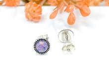 Load image into Gallery viewer, Pink Opal Beaded Ear Studs