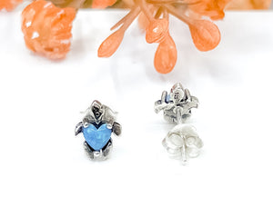 Blue Turtle Ear Studs