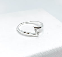 Load image into Gallery viewer, Cubic Zirconia Adjustable Toe Ring - Midi Ring