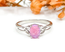 Load image into Gallery viewer, Celtic Pink Opal Ring
