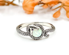 Load image into Gallery viewer, Snake and White Opal Ring